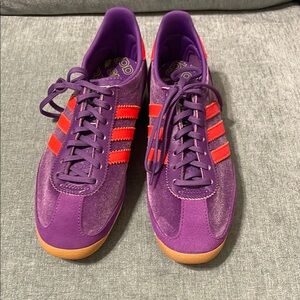 Adidas Vibrant Purple and Red Trainers